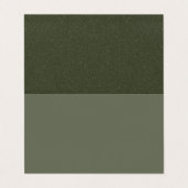 テクスチカスタムュップ付き折り畳み苔グリーンカード 名刺 (外部フラット)