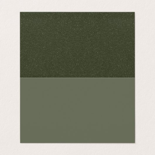 テクスチカスタムュップ付き折り畳み苔グリーンカード 名刺 (外部フラット)