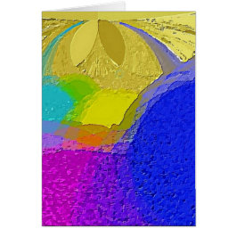 「テクスチカラフルャ・ミッ空白のクス」カード（封筒つき）