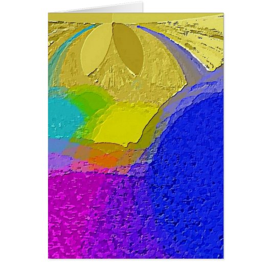 「テクスチカラフルャ・ミッ空白のクス」カード（封筒つき） (正面)