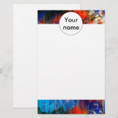 テクスチカラフルャ 便箋 (正面/裏面)