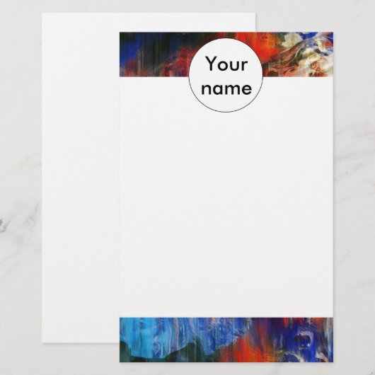 テクスチカラフルャ 便箋 (正面/裏面)