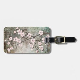 テクスチグランジックさくらんぼ花 ラゲッジタグ