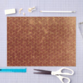 テクスチグランジュパターンジオメトリック化粧茶 薄葉紙 (クラフト)