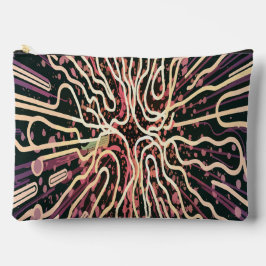 テクスチストライプのャ アクセサリーポーチ