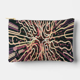 テクスチストライプのャ アクセサリーポーチ