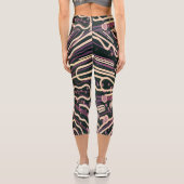 テクスチストライプのャ カプリレギンス (裏面)