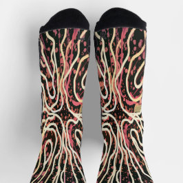 テクスチストライプのャ ソックス