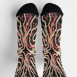 テクスチストライプのャ ソックス