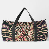 テクスチストライプのャ ダッフルバッグ (裏面)