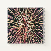 テクスチストライプのャ ノートブック (裏面)