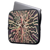 テクスチストライプのャ ラップトップスリーブ (正面左)