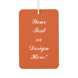 テクスチパーソナライズされたャ付きオレンジ色エアーフレッシュナー カーエアーフレッシュナー