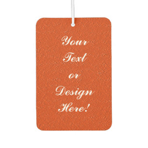 テクスチパーソナライズされたャ付きオレンジ色エアーフレッシュナー カーエアーフレッシュナー