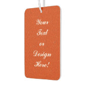 テクスチパーソナライズされたャ付きオレンジ色エアーフレッシュナー カーエアーフレッシュナー (左)