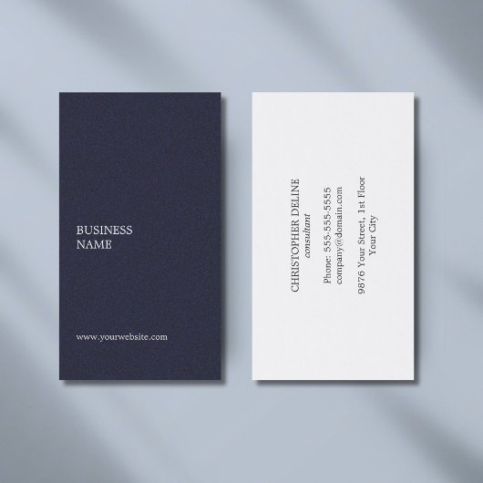 テクスチモダンエレガントューズブルーのコンサルタント 名刺
