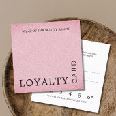 テクスチモダンックピンク美しいロイヤリティカード ロイヤリティカード