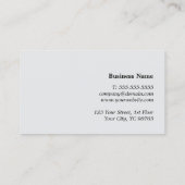 テクスチモダンャエレガントググレーモノグラムはっきりした 名刺 (裏面)