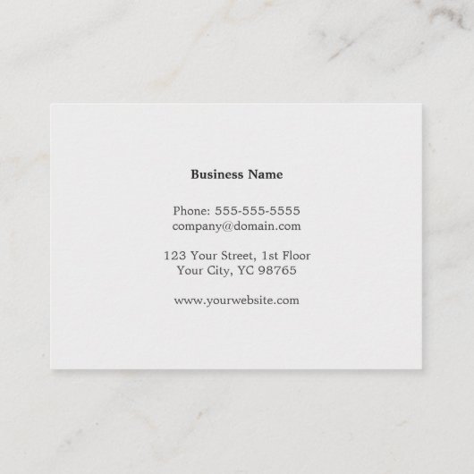 テクスチモダンャエレガントググレーモノグラム弁護士 名刺 (裏面)