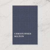 テクスチモダンャエレガントブルークラフト紙コンサルタント 名刺 (正面)