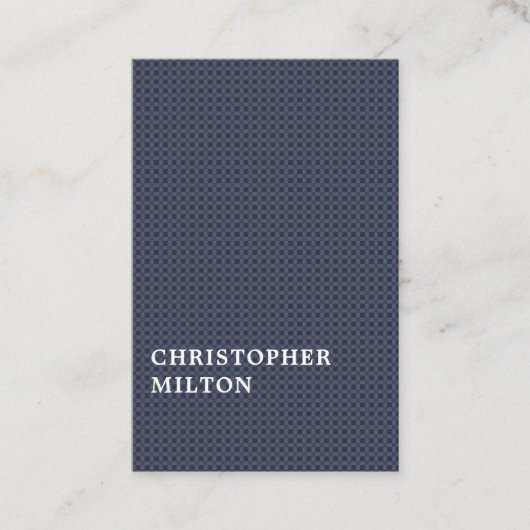 テクスチモダンャエレガントブルークラフト紙コンサルタント 名刺 (正面)