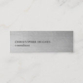 テクスチモダンャエレガント・グレー・コンサルタント スキニー名刺 (正面)