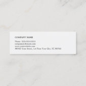 テクスチモダンャエレガント・グレー・コンサルタント スキニー名刺 (裏面)