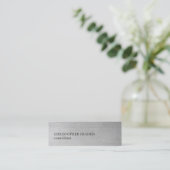 テクスチモダンャエレガント・グレー・コンサルタント スキニー名刺 (スタンド正面)