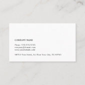 テクスチモダンャエレガント・グレー・コンサルタント 名刺 (裏面)