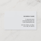 テクスチモダンャエレガント・グレー・モノグラム・コンサルタント 名刺 (裏面)