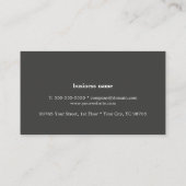 テクスチモダンャクールブルーグレーコンサルタント 名刺 (裏面)