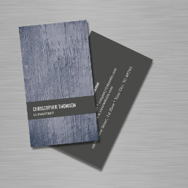 テクスチモダンャクールブルーグレーコンサルタント 名刺