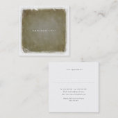 テクスチモダンャグランジミニマルアポイントメントカード 予約カード (正面/裏面)