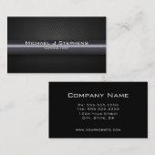テクスチモダンャシンプルパターンの白黒 名刺 (正面/裏面)