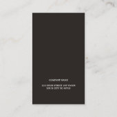 テクスチモダンャ白の黒い弁護士 名刺 (裏面)