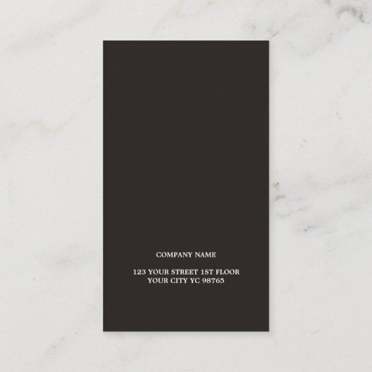 テクスチモダンャ白の黒い弁護士 名刺 (裏面)