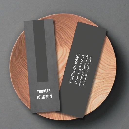 テクスチモダンュエレガントグレーのストライプコンサルタント スキニー名刺