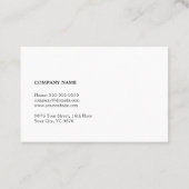 テクスチモダンュエレガントグレー金ゴールドコンサルタフェイクント 名刺 (裏面)