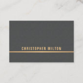 テクスチモダンュエレガントグレー金ゴールドコンサルタフェイクント 名刺 (正面)