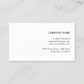 テクスチモダンュエレガントグレー金ゴールドコンサルタフェイクント 名刺 (裏面)