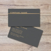 テクスチモダンュエレガントグレー金ゴールドコンサルタフェイクント 名刺