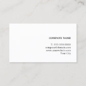 テクスチモダンュエレガントグレー金ゴールドコンサルタフェイクント 名刺 (裏面)