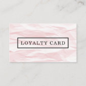 テクスチモダンュエレガントーピンクグレーロイヤリティカード ロイヤリティカード (正面)