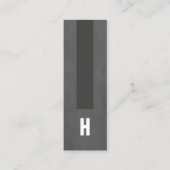 テクスチモダンュグレーストライプコンサルタントモノグラム スキニー名刺 (正面)