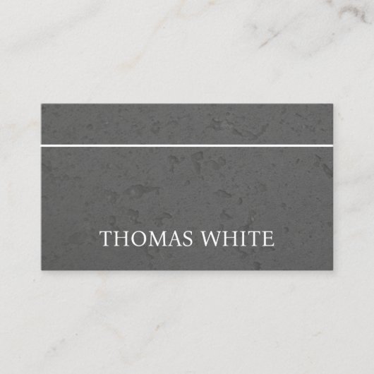 テクスチモダンュグレー白線コンサルタはっきりしたント 名刺 (正面)
