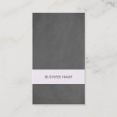 テクスチモダンュグレー薄紫コンサルタストライプント 名刺 (正面)