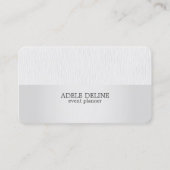 テクスチモダンーグレーシルバーイベントプランナー 名刺 (正面)