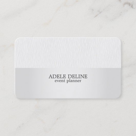 テクスチモダンーグレーシルバーイベントプランナー 名刺 (正面)