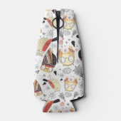 テクスチャおもしろいフクロウ ボトルクーラー (裏面)