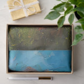 テクスチャお洒落フローラ絵を描牛の分離 薄葉紙 (ギフト)